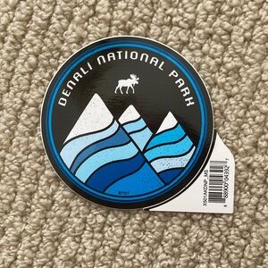 Denali National Park Sticker Alaska Parks Project Souvenir Mountain Blue